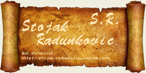 Stojak Radunković vizit kartica